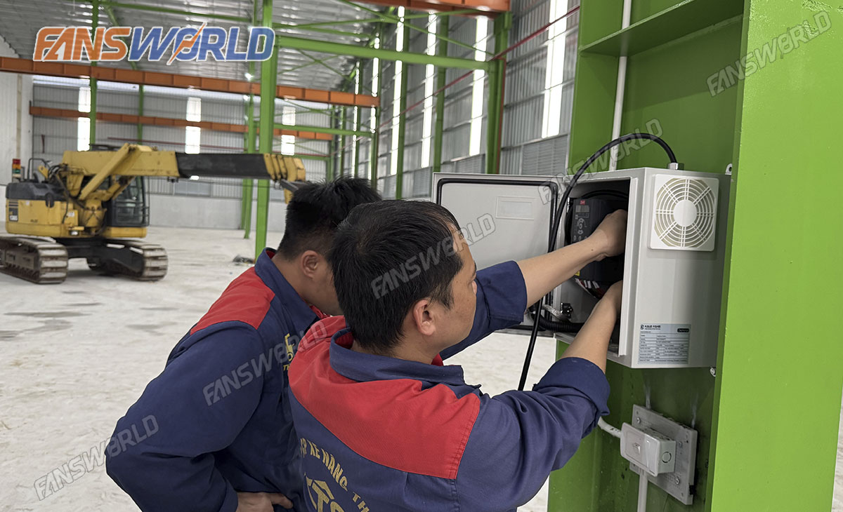 Kiểm tra an toàn lắp quạt HVLS Zephyrus 7.3m
